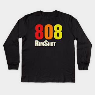 TR 808 Legendary Drum Machine RimShot Kids Long Sleeve T-Shirt